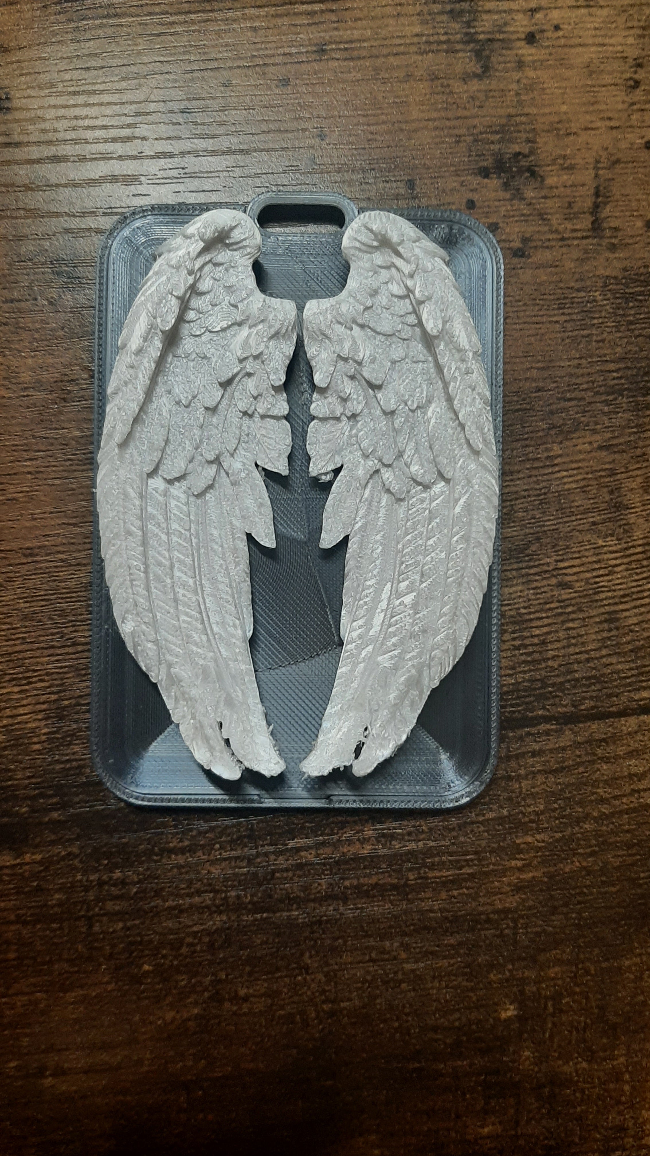 Sculpted Angel Wings Card Holder