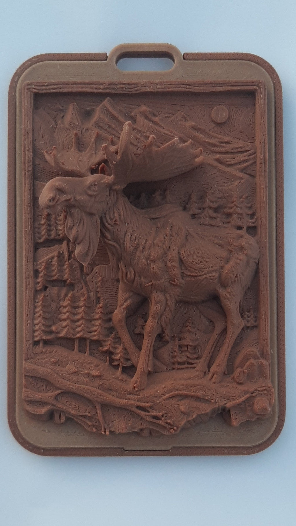 Woodland Moose Relief Card Holder
