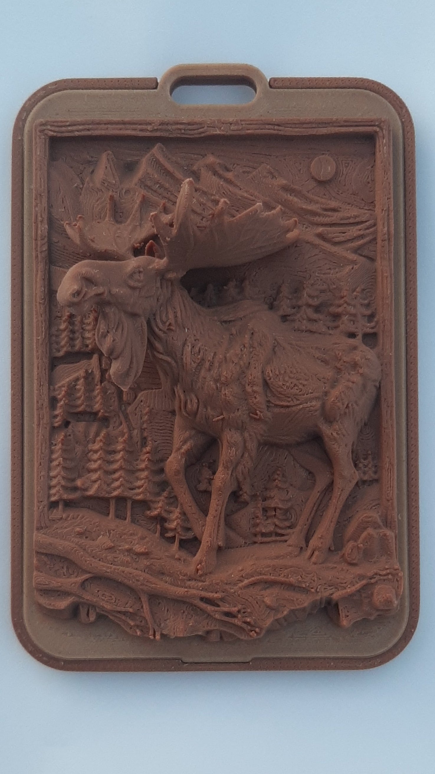 Woodland Moose Relief Card Holder