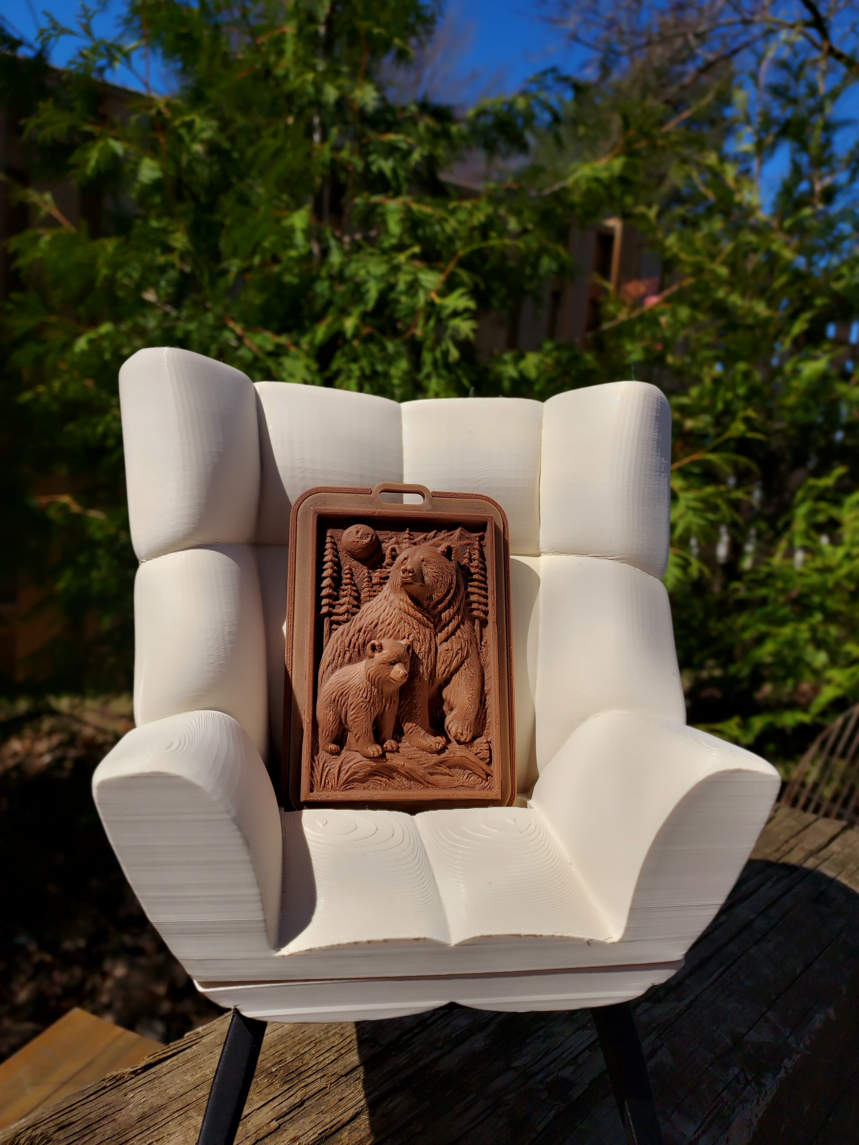 Mama Bear & Cub Relief Card Holder