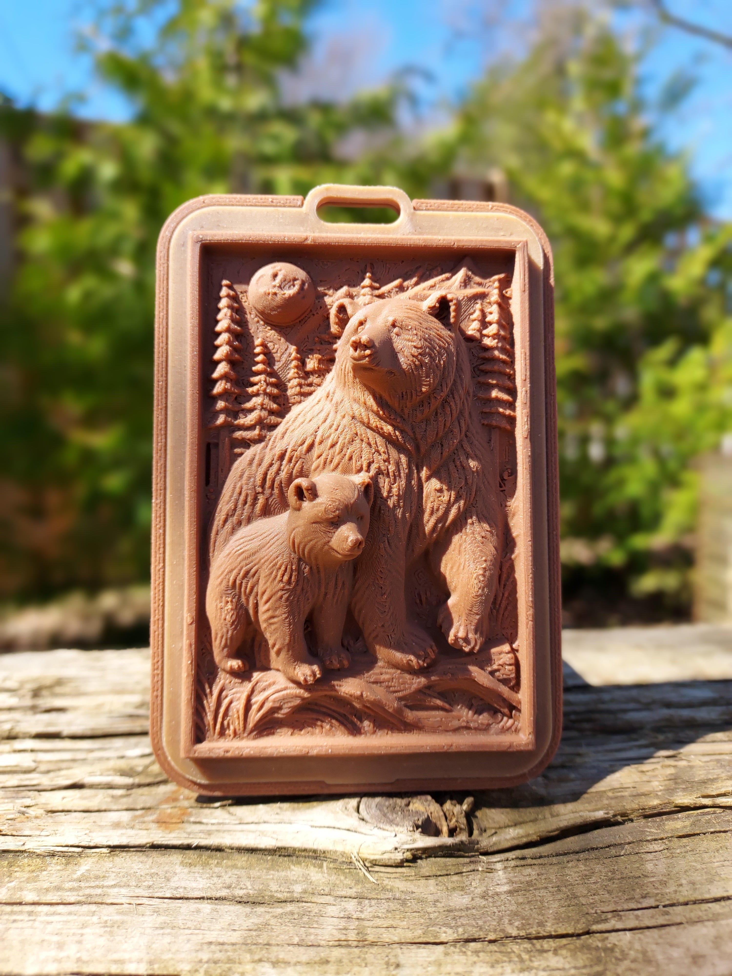 Mama Bear & Cub Relief Card Holder