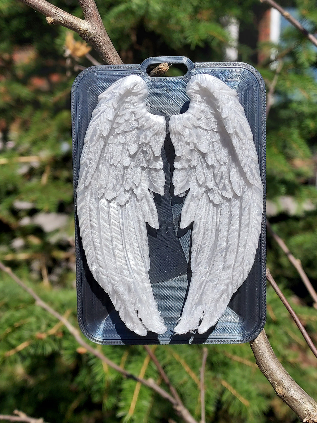 Sculpted Angel Wings Card Holder