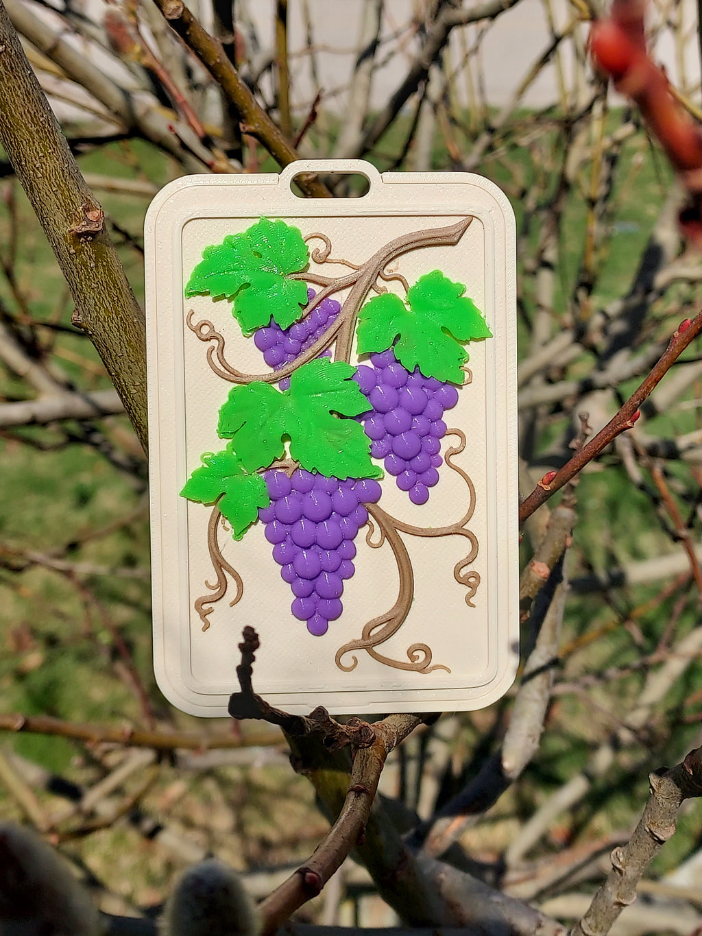 Vineyard Grapes Relief Card Holder