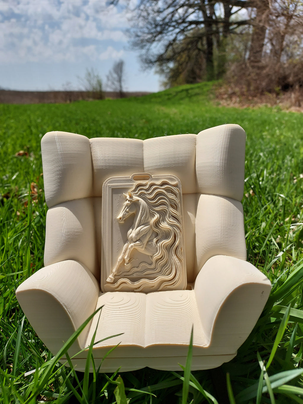 Graceful Horse Relief Card Holder