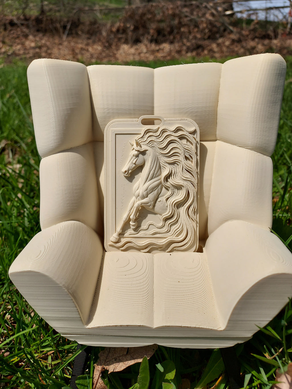 Graceful Horse Relief Card Holder