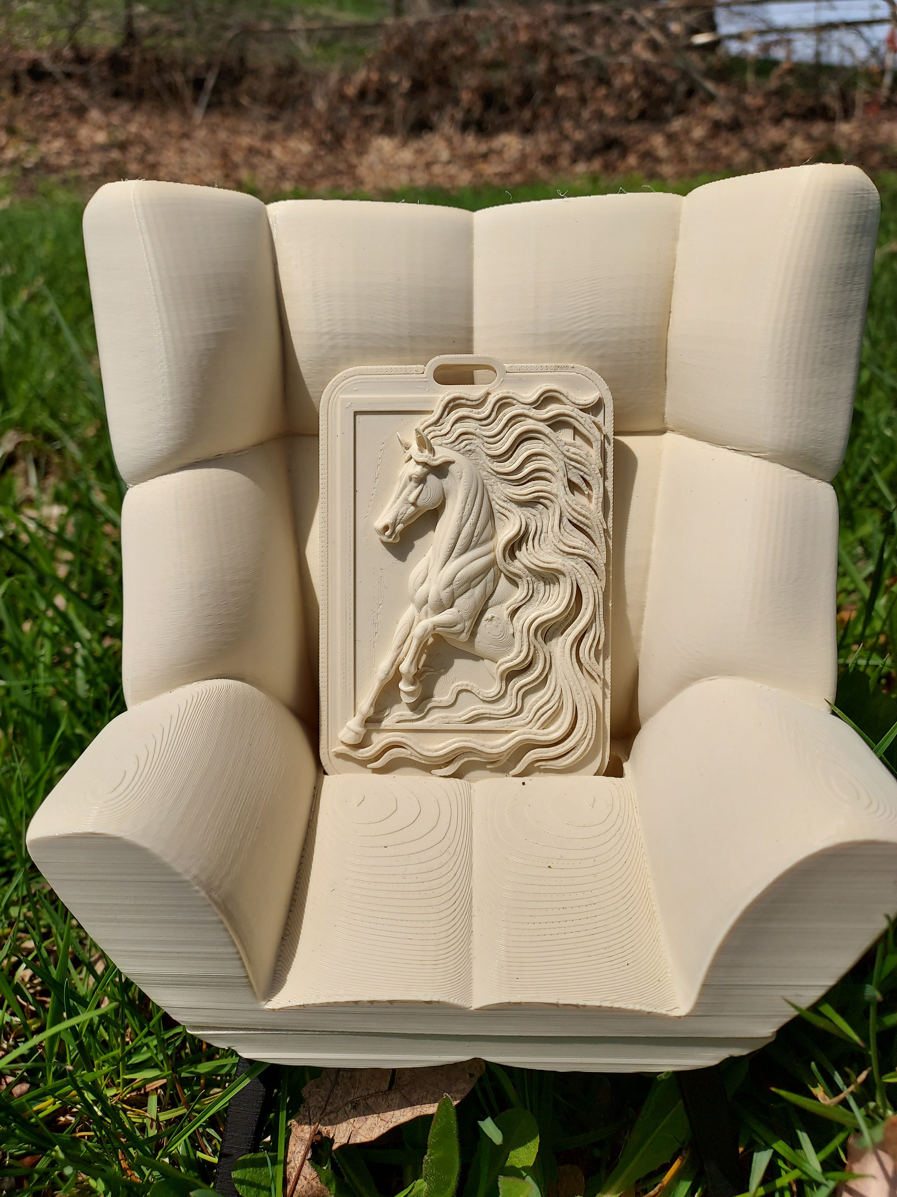 Graceful Horse Relief Card Holder