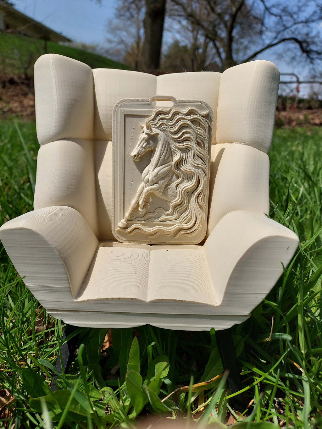 Graceful Horse Relief Card Holder
