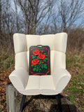 Sculpted Rose Bloom Card Holder
