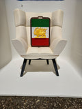 Persian Lion and Sun Flag Card Holder - Iranian Heritage Relief Design
